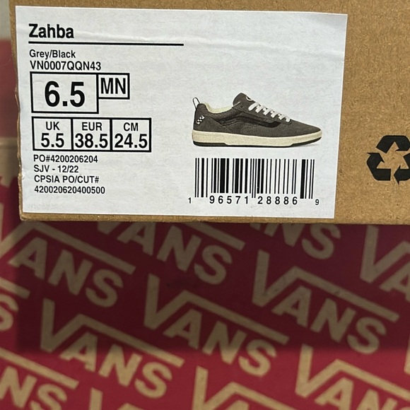 Vans Zahba Grey black recycled VR3 Cush bio-based Eva Midsole - Picture 10 of 11